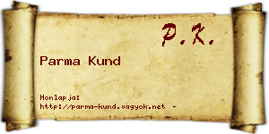 Parma Kund névjegykártya